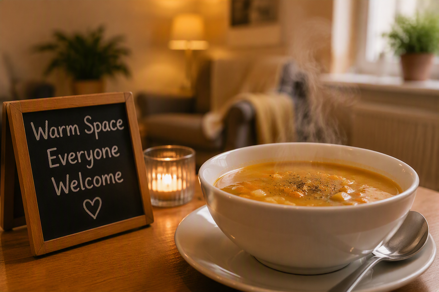 Warm Space with Soup