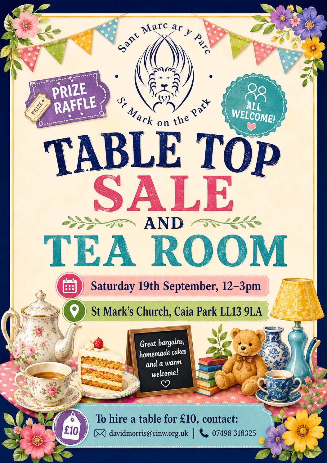 Table Top Sale and Tea & Cake Afternoon